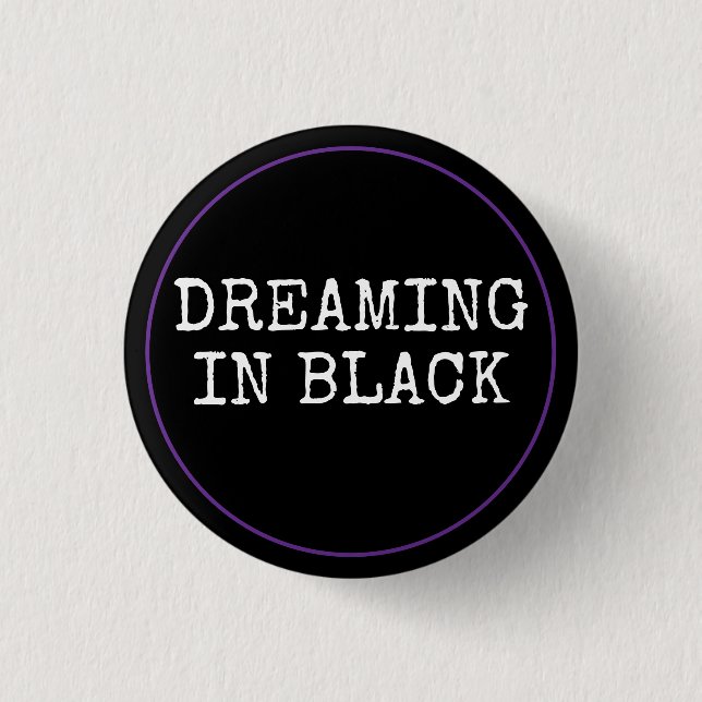 Schwarze Träume Button (Vorderseite)