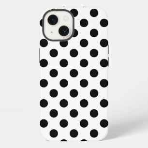 Schwarze Tupfen auf weißem Case-Mate iPhone-Case iPhone 13 Hülle