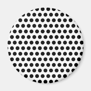 Schwarze Tupfen Magnet