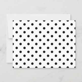 Schwarze Tupfen Postkarte