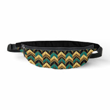 SCHWARZE TURQUOISE GOLD ART DECO-MUSTER