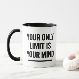 Schwarze Typografie Motivierend Erinnerung Tasse