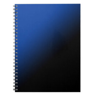 Schwarze u. blaue Steigung Notizblock