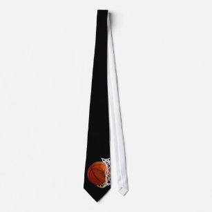 Schwarze u. weiße Basketball-Hals-Krawatte Krawatte