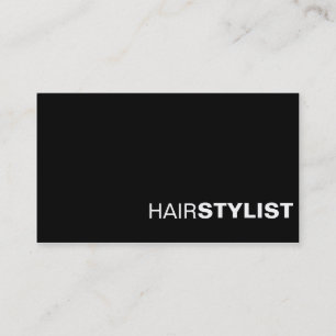 Schwarze u. weiße berufliche Chic-Geschäfts-Karte Visitenkarte