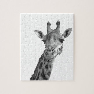 Schwarze u. weiße Giraffe Puzzle