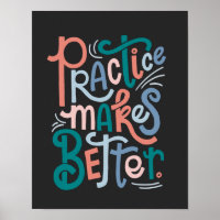 Schwarze Übung macht Poster besser