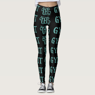 Schwarze Übungen mit Multiprint-Leggings Leggings