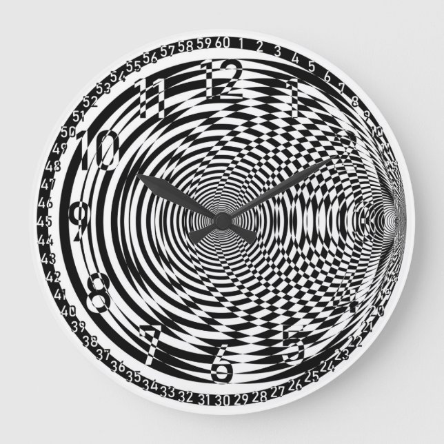 schwarze Uhr arabeske negative Leerzeichen (Vorderseite)