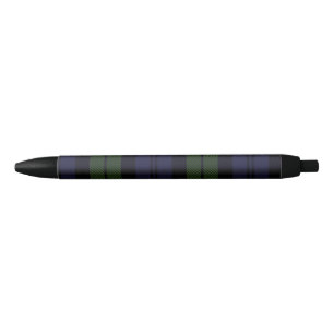 Schwarze Uhr-karierter Stift