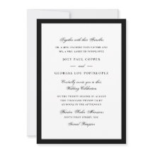Schwarze Umrandung Schrift Hochzeit