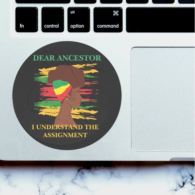 Schwarze Unabhängigkeit Juneteenth  Runder Aufkleber (Von Creator hochgeladen)