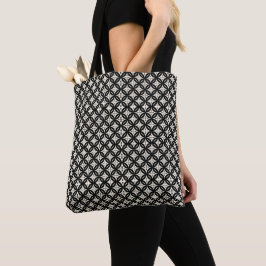 Schwarze und beige Tasche