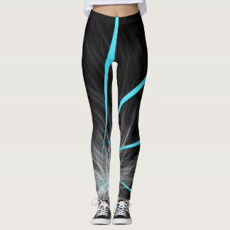 Schwarze und blaue Atmosphäre Leggings