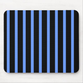 Schwarze und blaue Streifen Mousepad