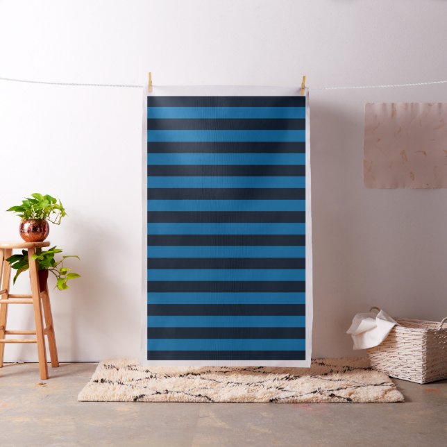 Schwarze und blaue Streifen Stoff (Beispiel)