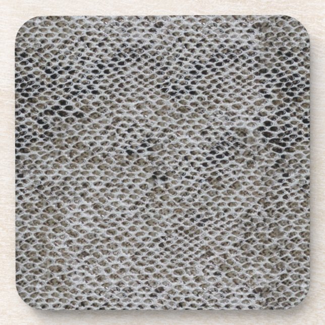 Schwarze und braune Schlangenhaut Untersetzer (Vorderseite)