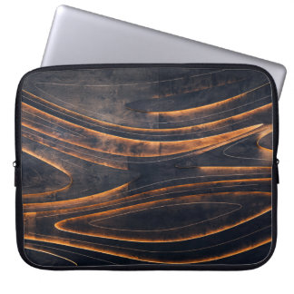 SCHWARZE UND BRAUNE SPIRAL-TREPPE LAPTOPSCHUTZHÜLLE