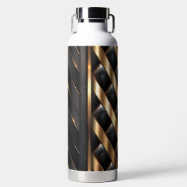 SCHWARZE UND GOLD MODERNE SCHWEBSEITE SEHEN PATTER TRINKFLASCHE