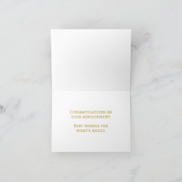 Schwarze und goldene Abschluss-Notenkarten | 2026