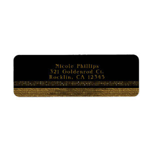 Schwarze und goldene elegante funkelnde Glam-Party
