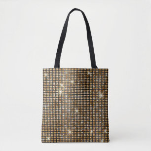 Schwarze und goldene falsche Glitter-Glam-Punkte
