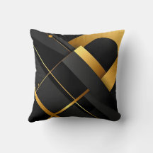 Schwarze und goldene geometrische Kunst