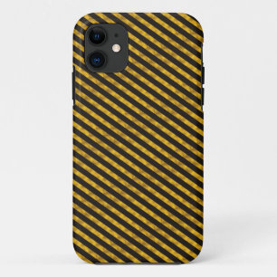 Schwarze und goldene Streifen iPhone 11 Hülle
