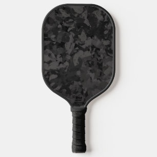 Schwarze und graue abstrakte Grafik-Kunst-Design Pickleball Schläger
