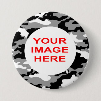 SCHWARZE UND GRAUE CAMOUFLAGE BUTTON