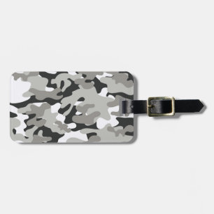 Schwarze und graue Camouflage Gepäckanhänger