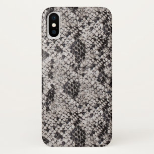 Schwarze und graue Schlangenhaut Case-Mate iPhone Hülle