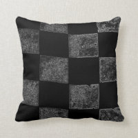 Schwarze und graue Zielflagge