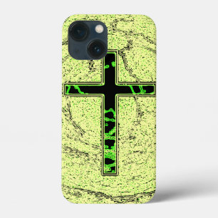 SCHWARZE UND GRÜNE KREUZEN MIT MARKE Case-Mate iPhone HÜLLE