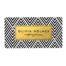 Schwarze und Imitate - Zickzack Etikett für Goldfo