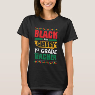 Schwarze und klassische 1. Klasse Lehrer Schwarze T-Shirt