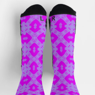 Schwarze und Lila Sportsocken Socken