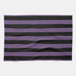Schwarze und Lila Streifen Muster Küchentücher