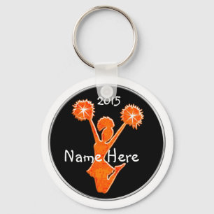 Schwarze und orange billige Schlüsselanhänger, JAH Schlüsselanhänger