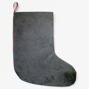 SCHWARZE UND ORANGE STRIPTE FLAG KLEINER WEIHNACHTSSTRUMPF