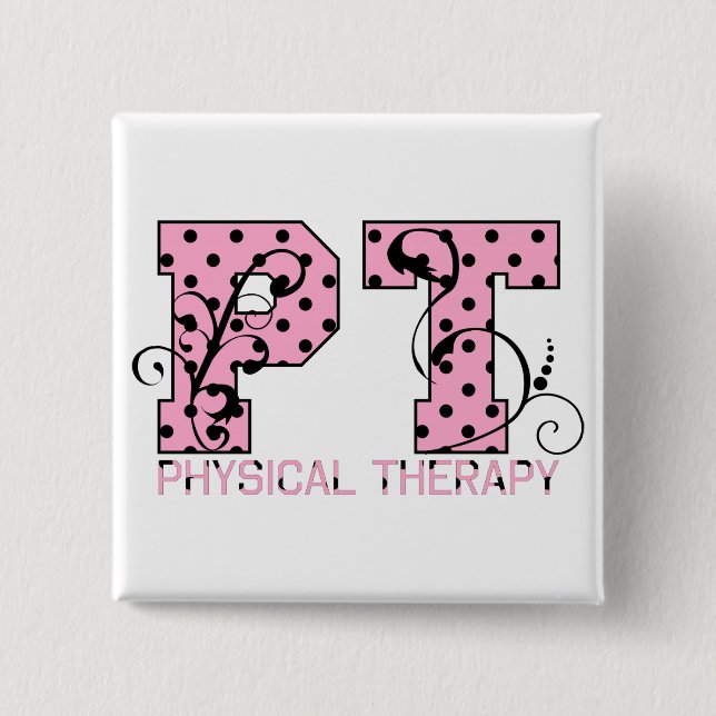 schwarze und rosa Tupfen Pints Button (Vorderseite)