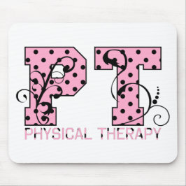 schwarze und rosa Tupfen Pints Mousepad