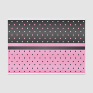 Schwarze und rosa Tupfen Seidenpapier