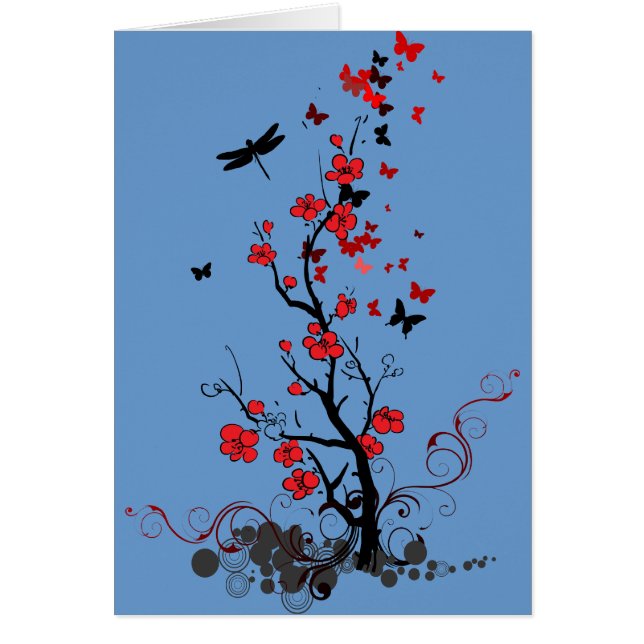 Schwarze und rote Blumen (Vorne)