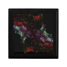 Schwarze und rote Fraktale