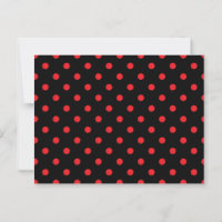 Schwarze und rote Polka-Punkte