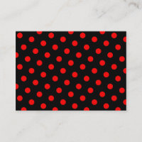 Schwarze und rote Polka-Punkte