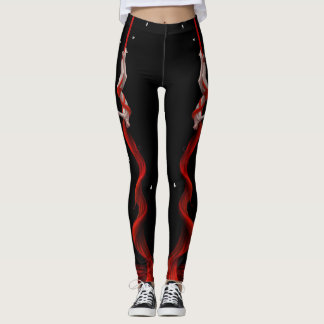 Schwarze und Rote Seide, Leggings der Aerialisten,