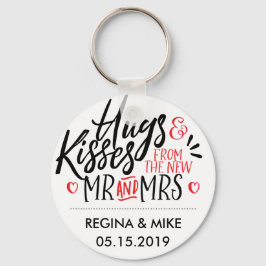 Schwarze und rote Umarmungen und Küsse von Neuen H Schlüsselanhänger