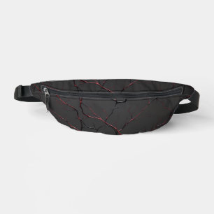 Schwarze und rote Venen Bauchtasche